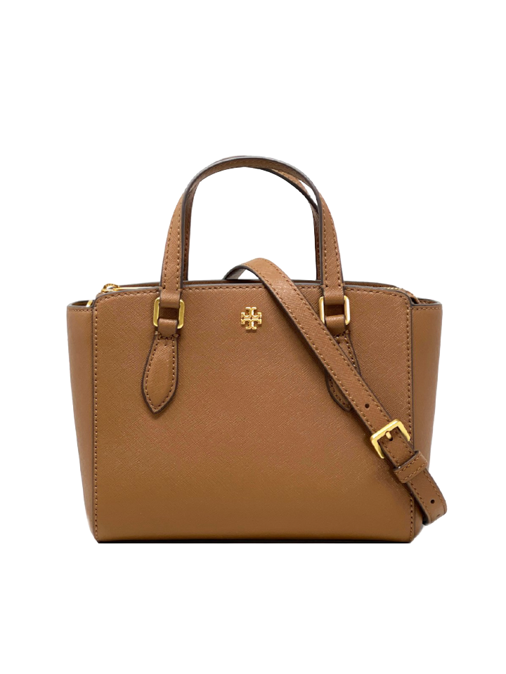 Tory Burch Emerson Mini Top Zip Tote Moose – Balilene