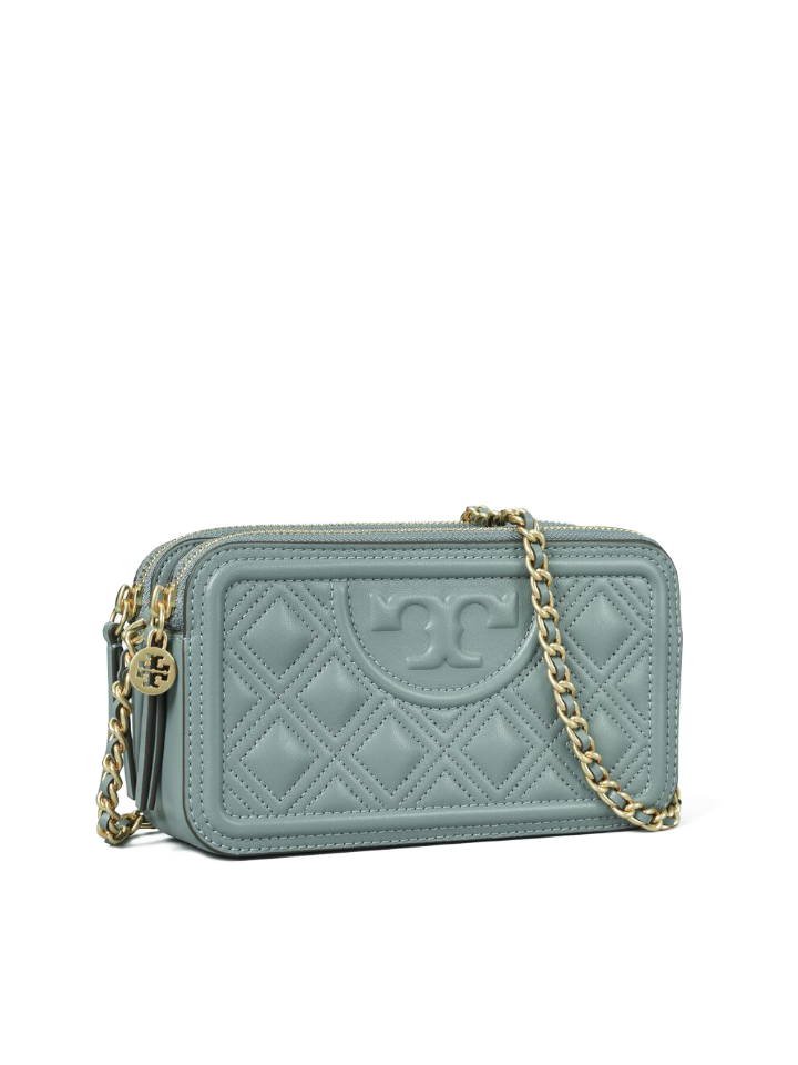 Tory Burch Fleming Double-Zip Mini Bag Arctic – Balilene