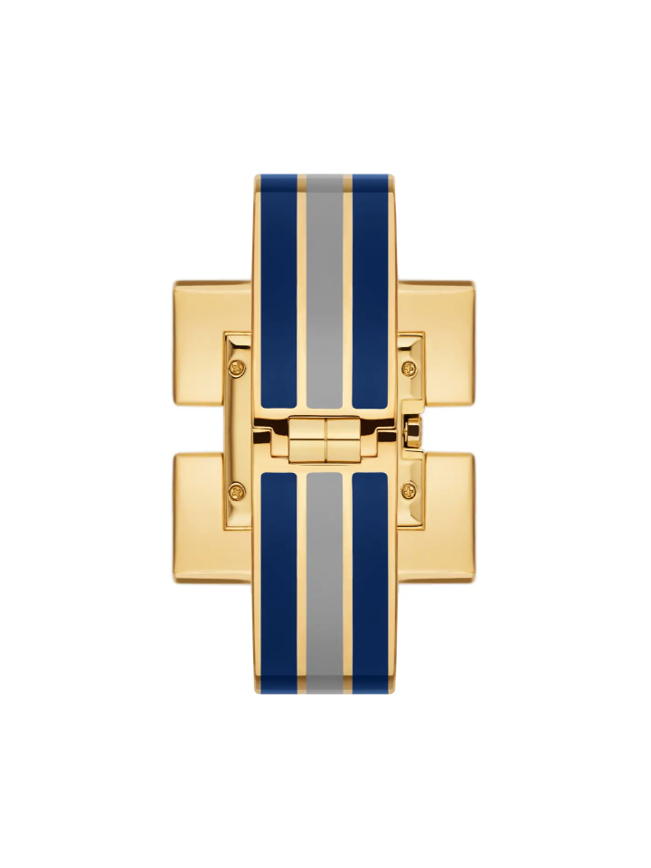 Tory Burch T Bangle Watch Gold-Tone/Navy Stainless Steel 25 MM – Balilene
