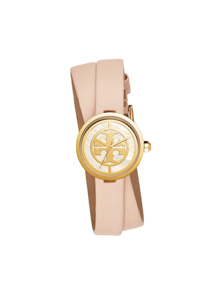 Introducir 46+ imagen tory burch reva double wrap watch