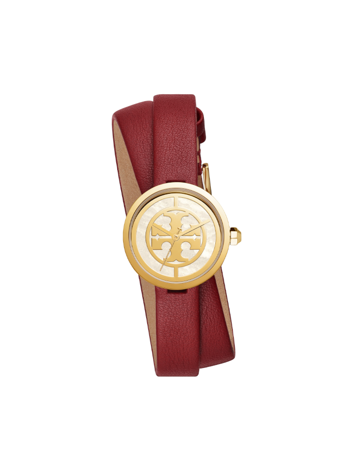 Tory Burch TBW4031 Reva Double Wrap Red Gold Tone Watch – Balilene
