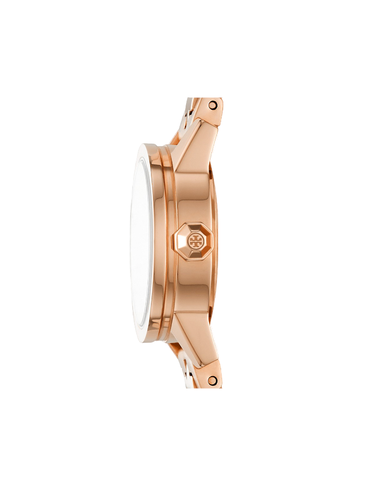 Tory Burch TBW4043 Reva Rose Gold-Tone Stainless Steel Watch – Balilene