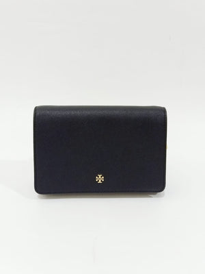 TORY BURCH EMERSON COMBO CROSSBODY IN WHITE GOLD