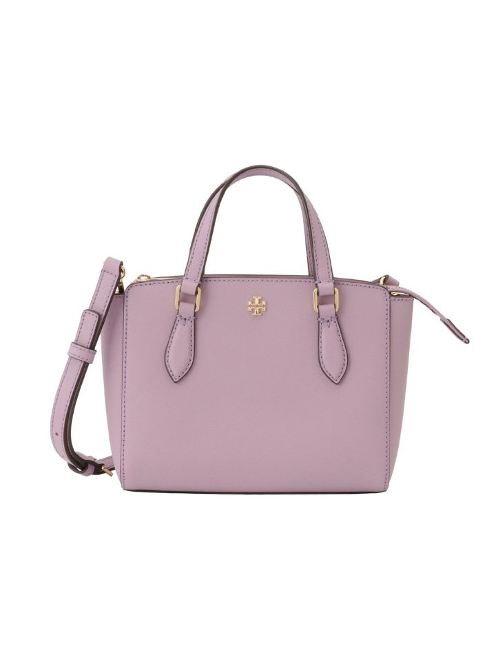 Tory Burch 64189 Emerson Mini Top Zip Tote Dusty Violet – Balilene