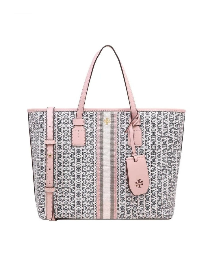 Tory Burch Gemini Link Small Tote Coastal Pink – Balilene