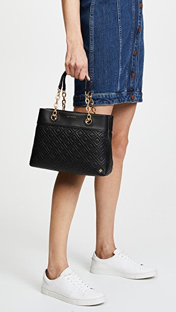 Tory Burch 46164 Fleming Small Tote Bag Black – Balilene