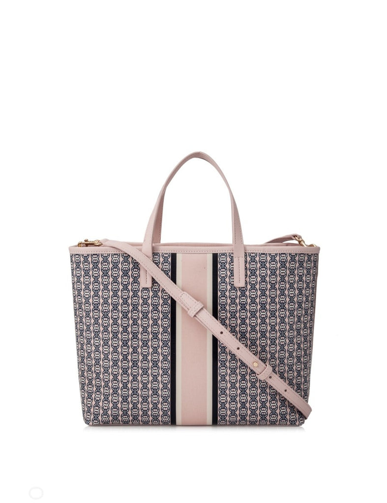 Tory Burch Gemini Tote Small Pink Link Stripe – Balilene