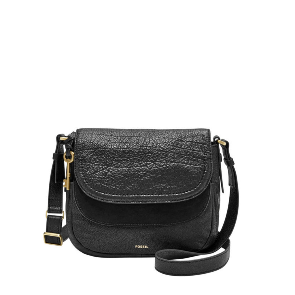 Tas Fossil Zb7100001 Peyton Double Flap Crossbody Small Black – Balilene