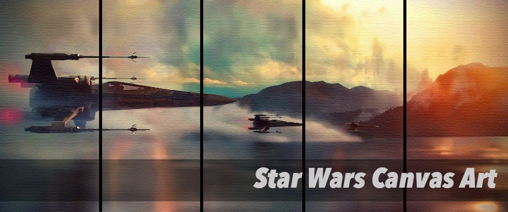 star wars wall canvas