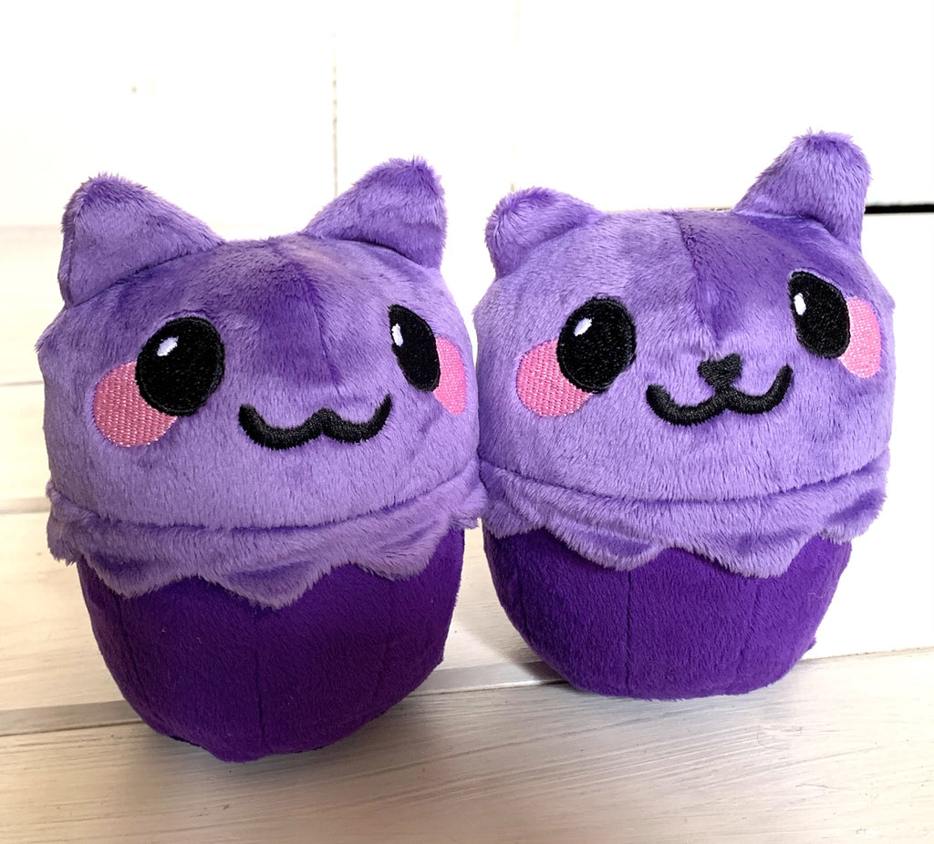 purple cat plush