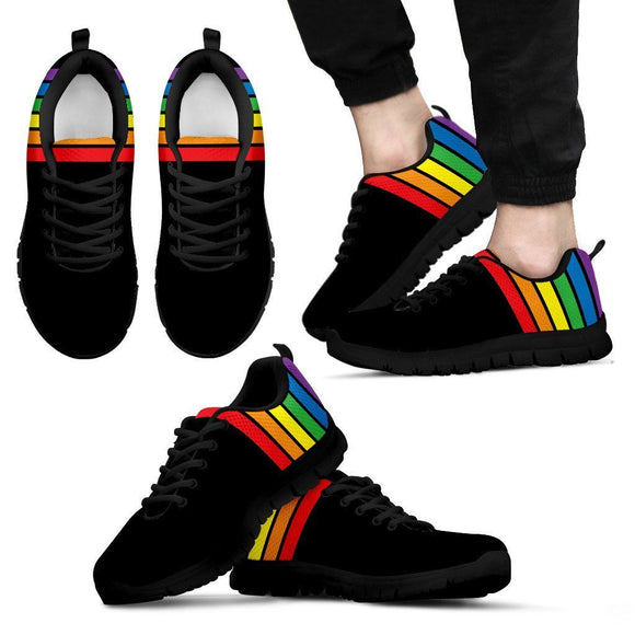 gay pride rainbow shoes