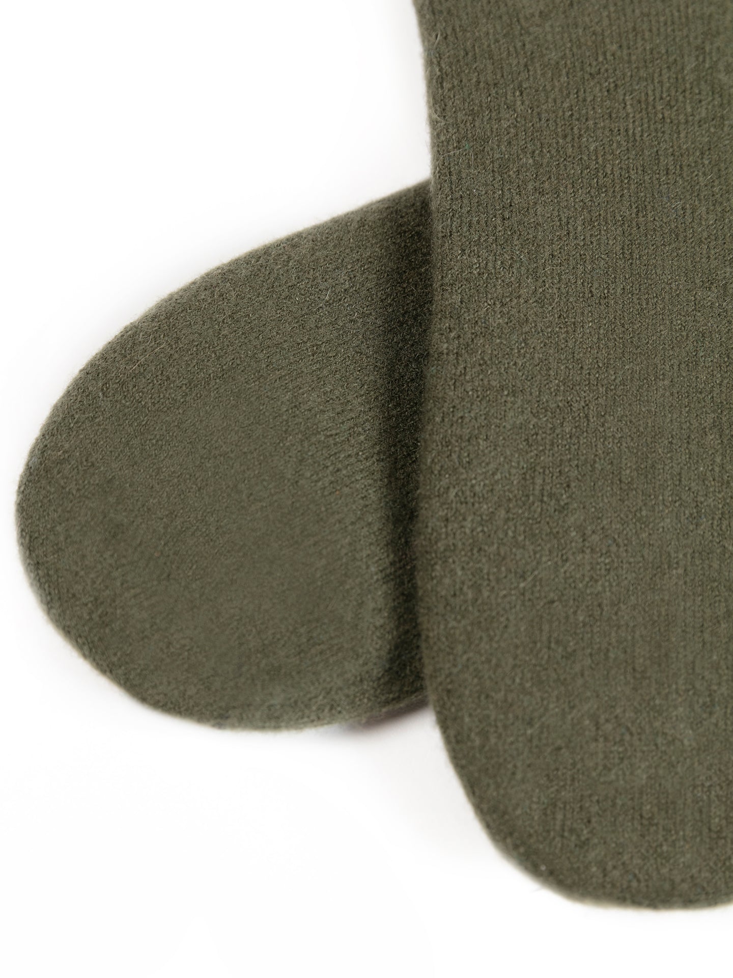 Unisex Cashmere Trim Knit Bed Socks Capulet Olive  - Gobi Cashmere