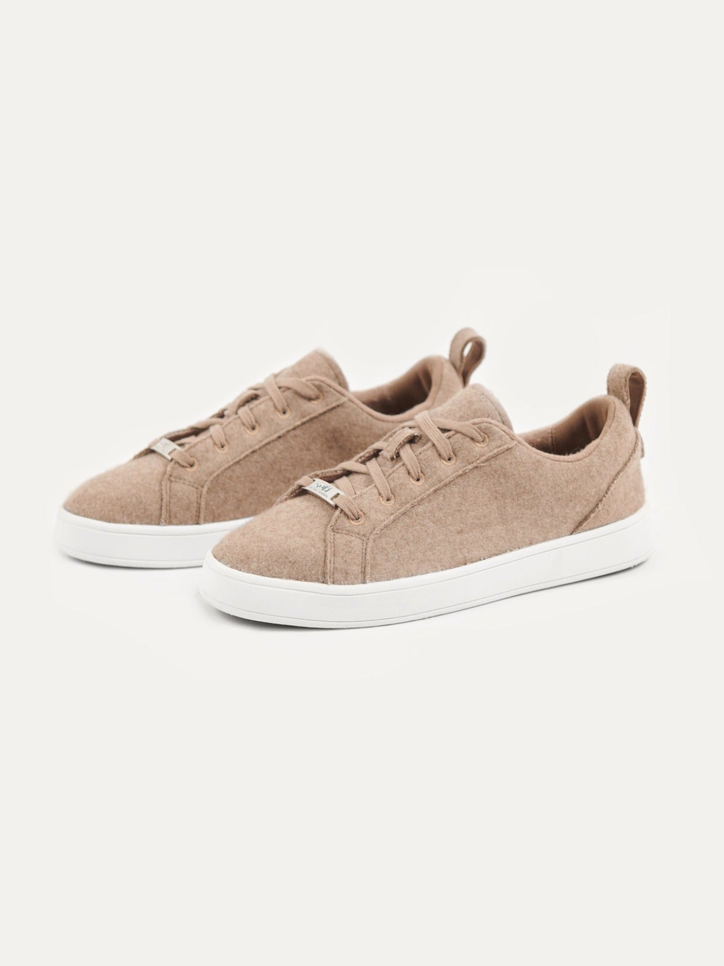 Unisex Cashmere Low Ankle Sneakers Taupe - Gobi Cashmere