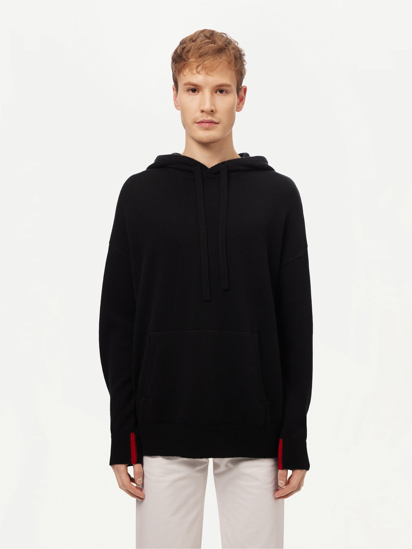 Men's Cashmere Pullover Black - GOBI Cashmere 