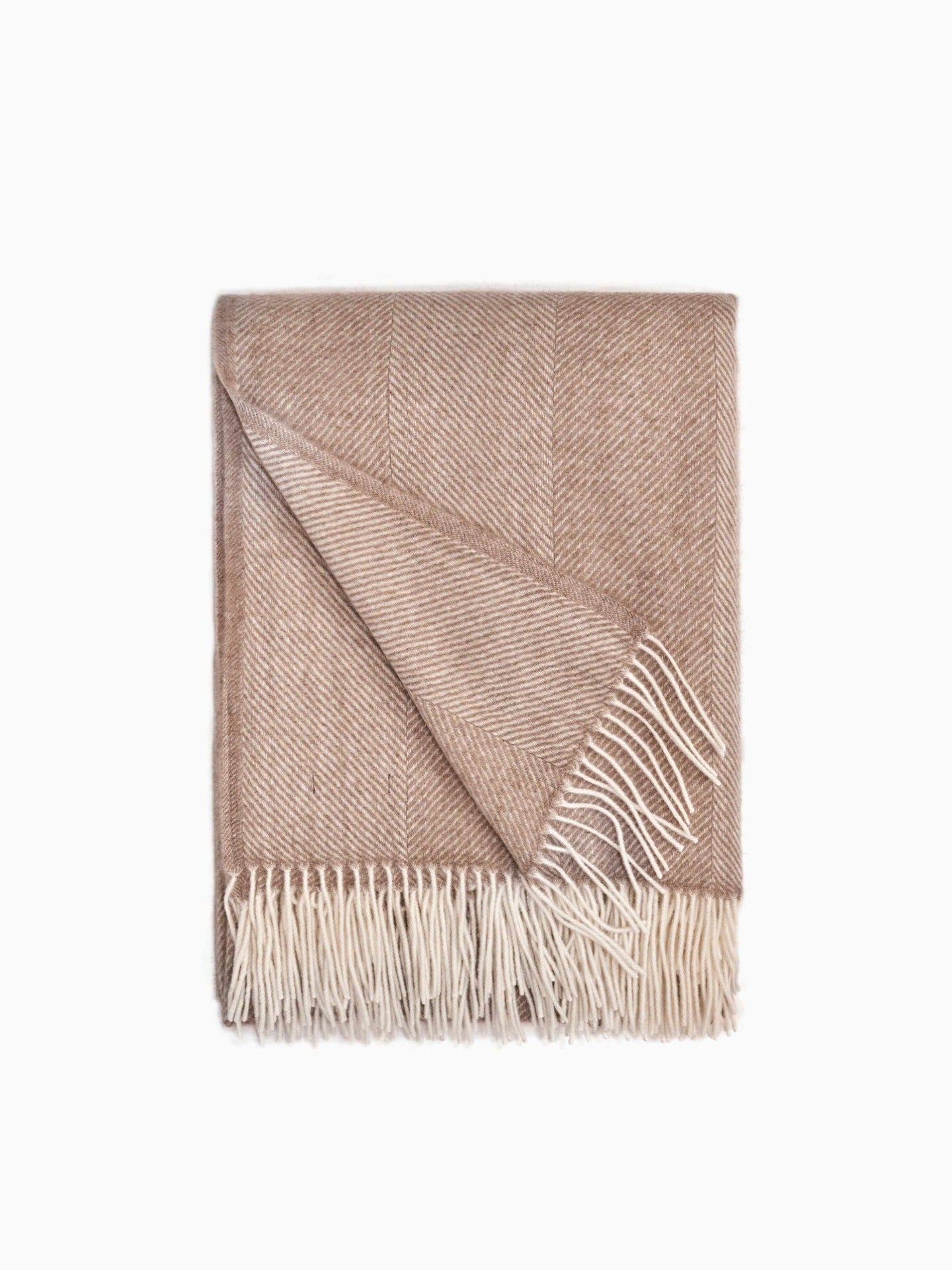 Unisex Cashmere Super Soft Throw Taupe - Gobi Cashmere