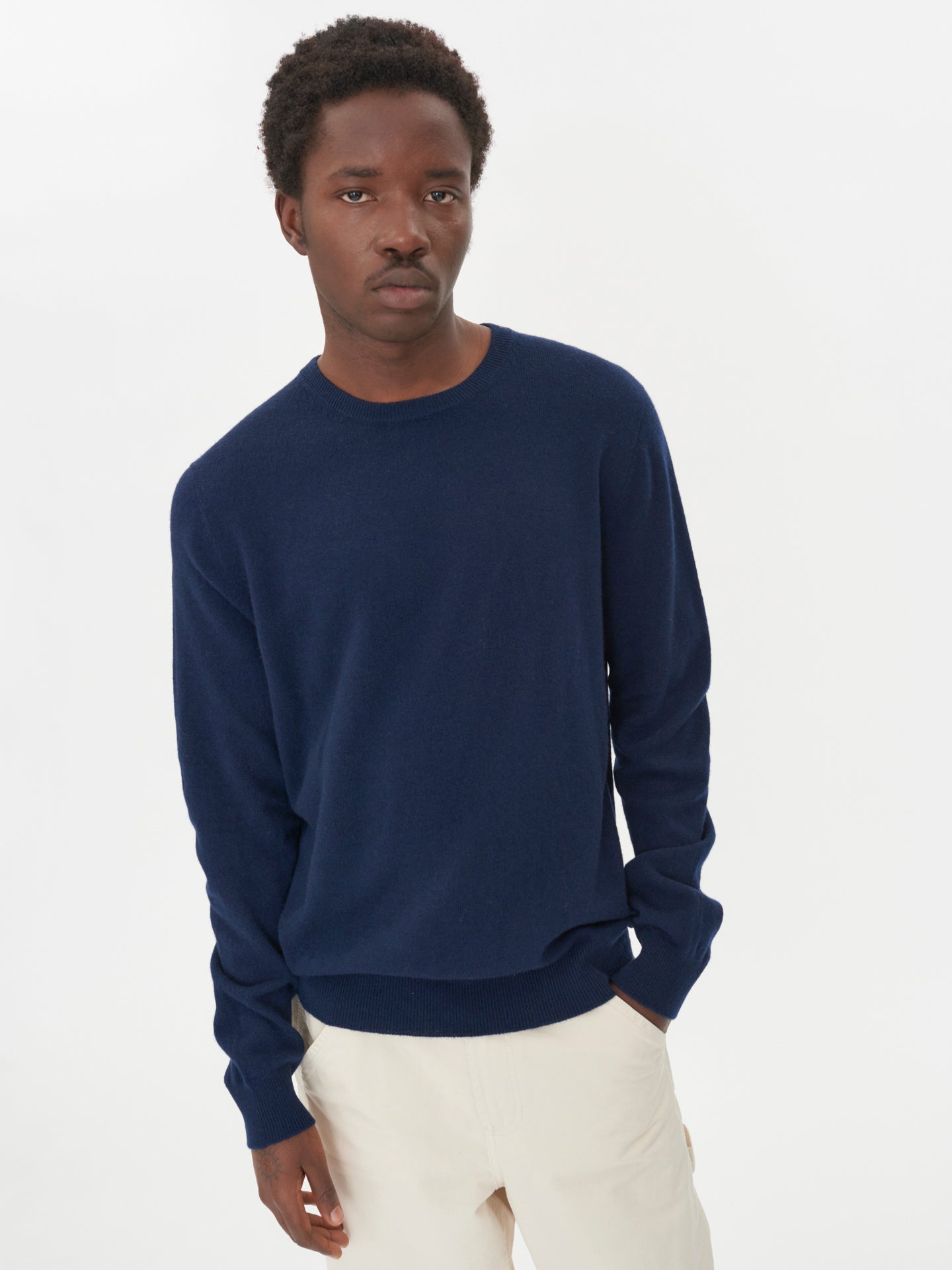 Men's Cashmere Basic Turtle Neck Sweater Black - Gobi Cashmere