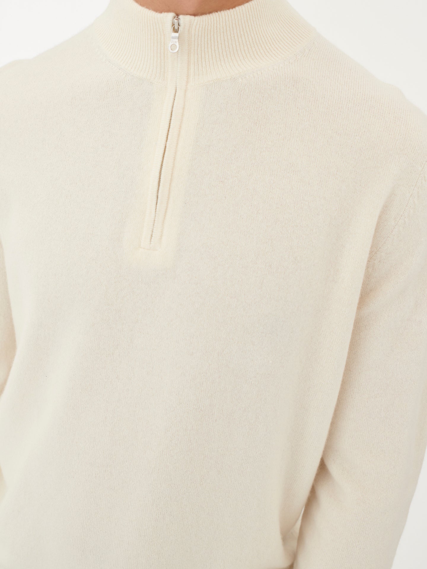 Mallow Fleece Half Zip Pullover - Studio White, Women's Sweaters + Hoodies