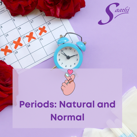 Periods are natural and normal. Normalize periods