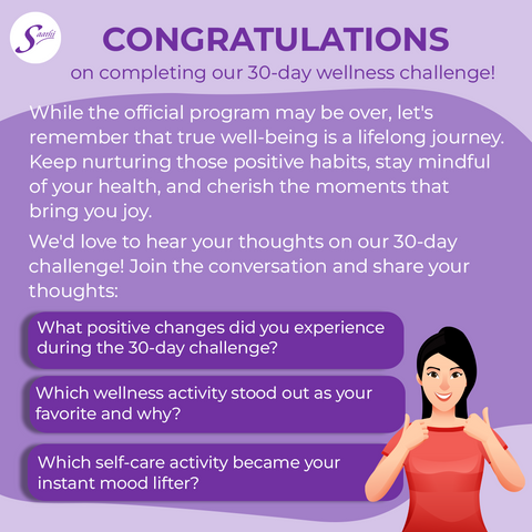 Congratulations on completing #SaathiWellnessChallenge