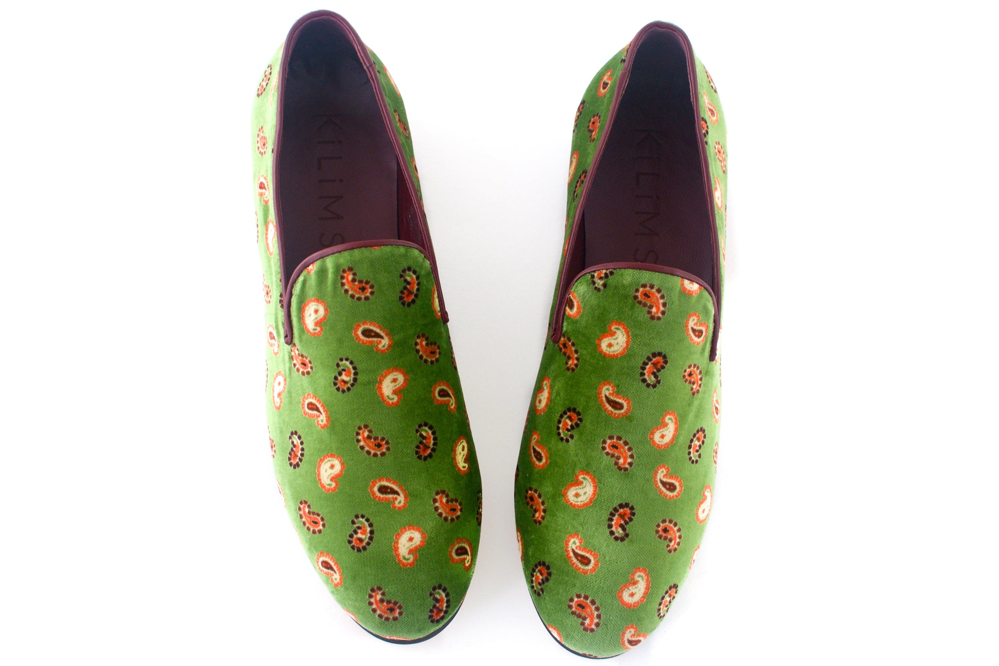 Men's Velvet Paisley Slippers – Kilims 