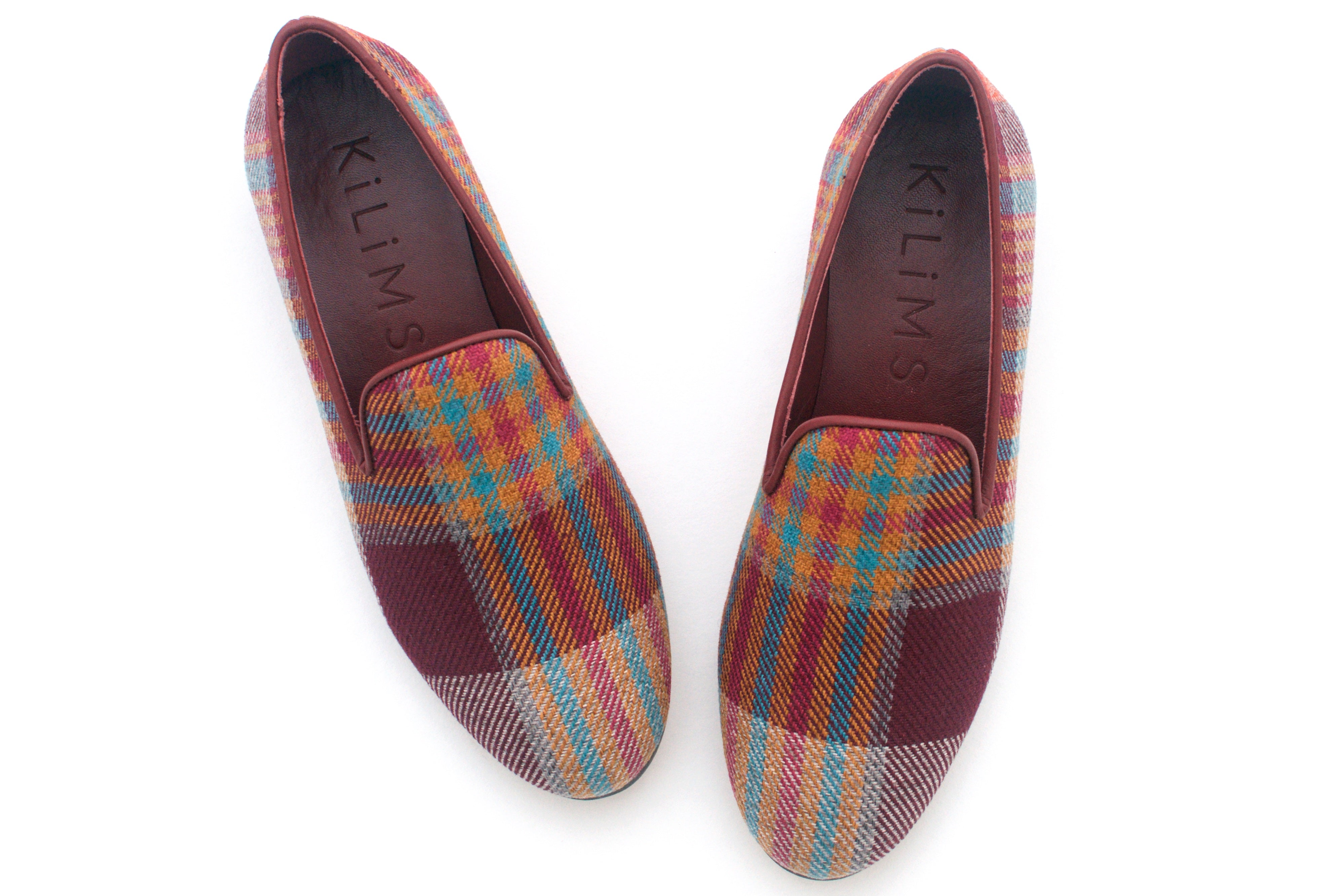 tartan slippers