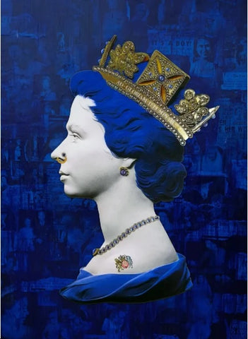 An Example Illuminati Queen: The Queen on Blue Glass (Limited Edition)