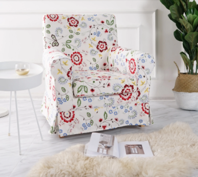 Floral Print Sofa Cover