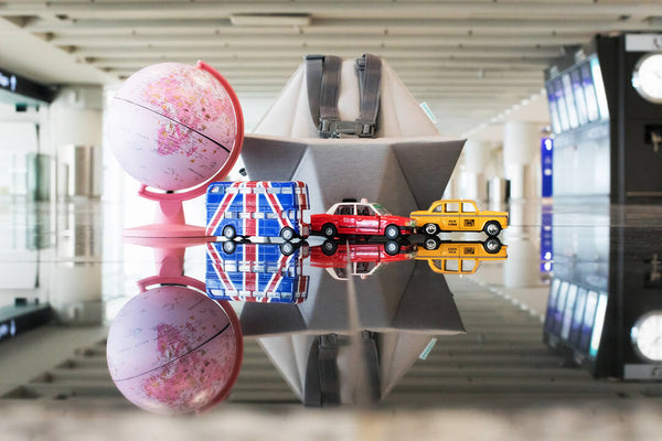 Pop-Up Booster at Airport with toys