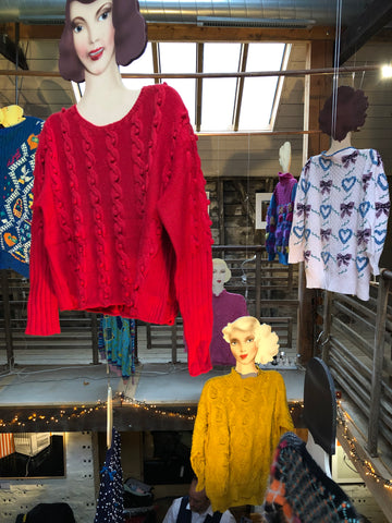 A selection of knitwear designs by Patricia Roberts
