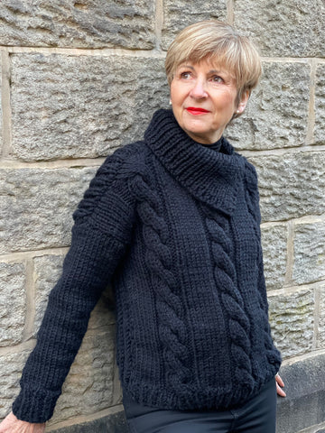 Rowan Big Wool sweater designed by The Knitter's Yarn