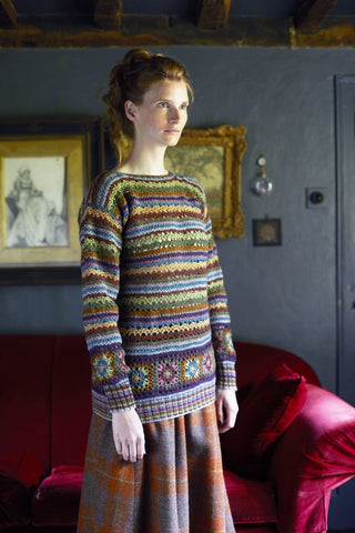 Orla a crochet sweater from 'Gentle' by Marie Wallin