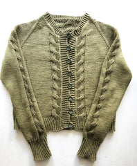front of horology cardigan 
