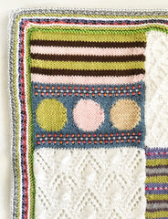 corner knitted blanket square