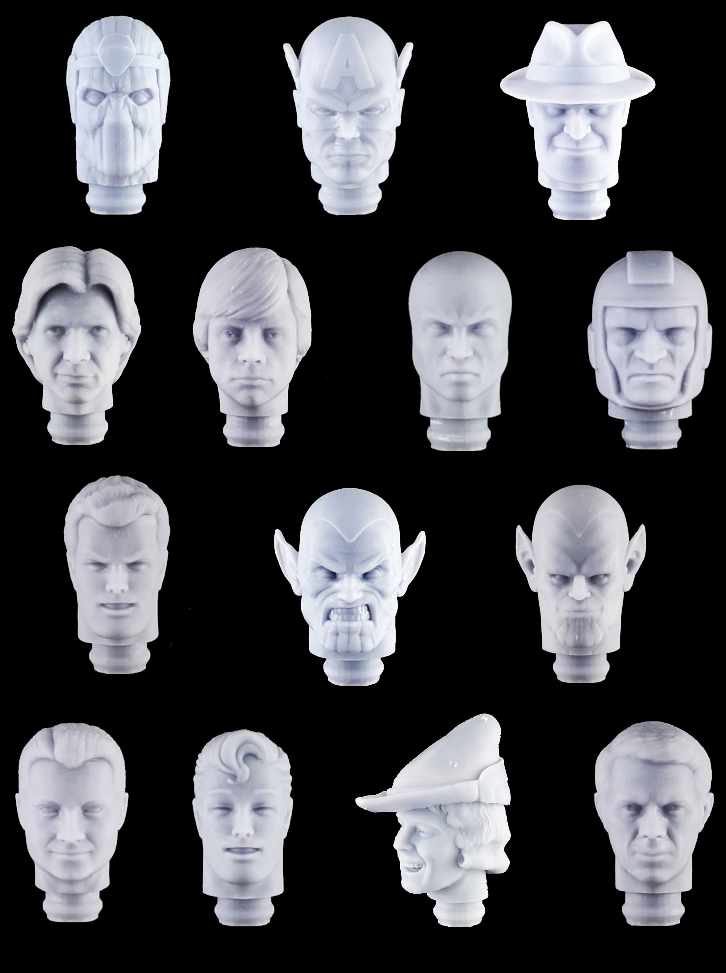 Custom Action Figure Heads, Fab Figures