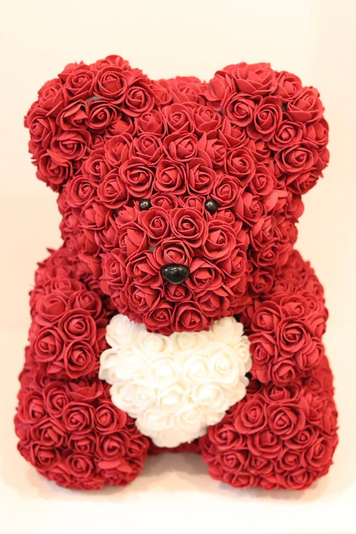 big rose teddy bear