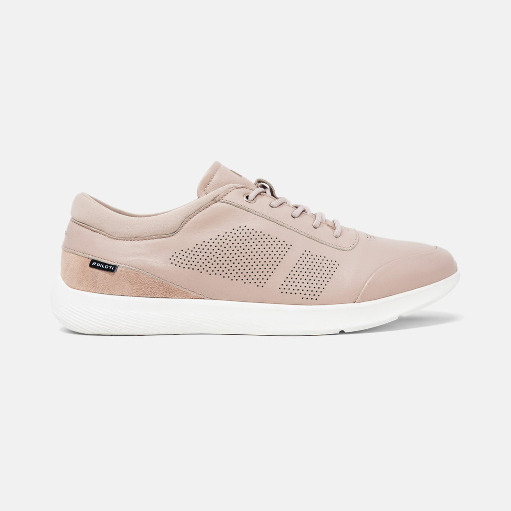 blush suede sneakers