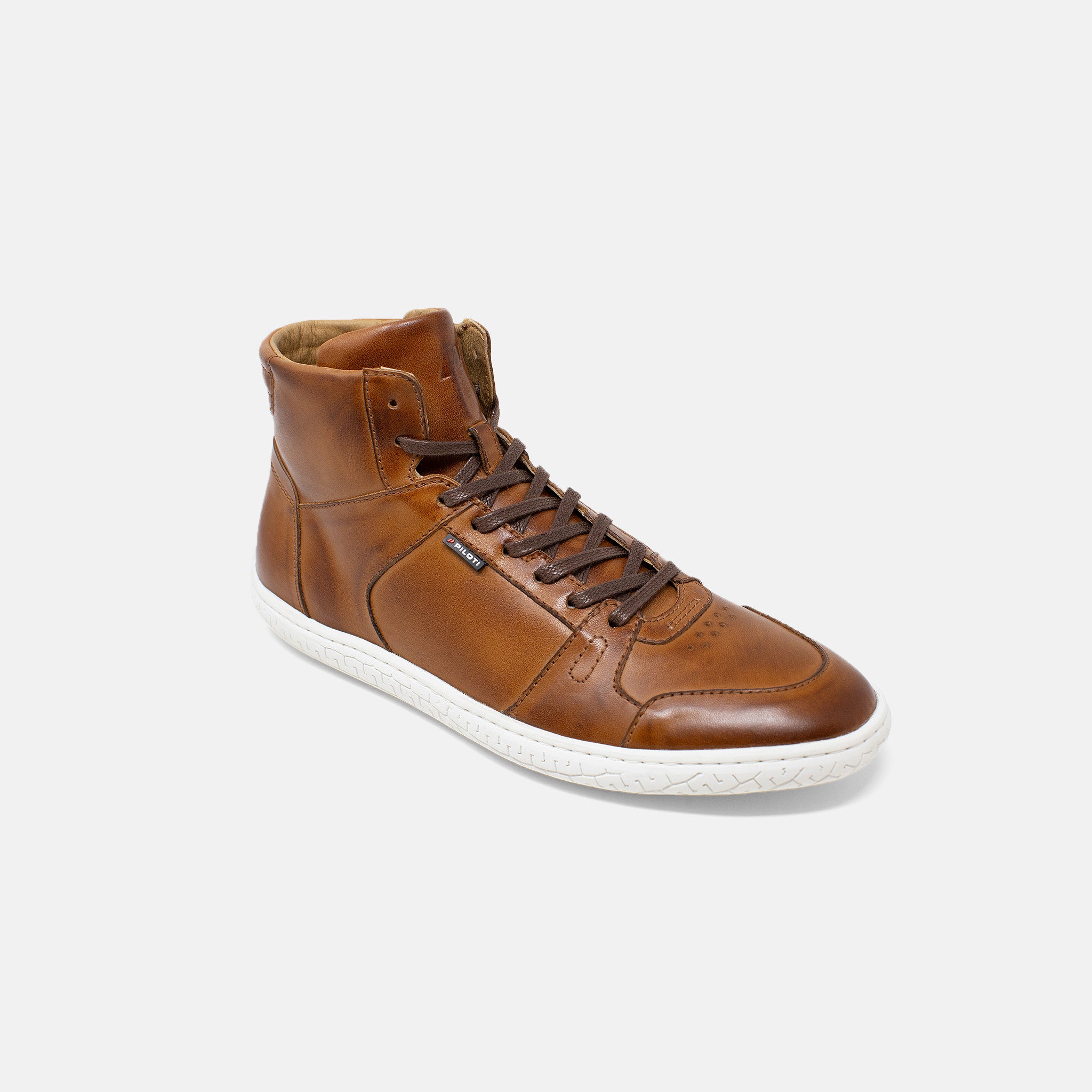 Men's Leather Apex High Top - Cognac 