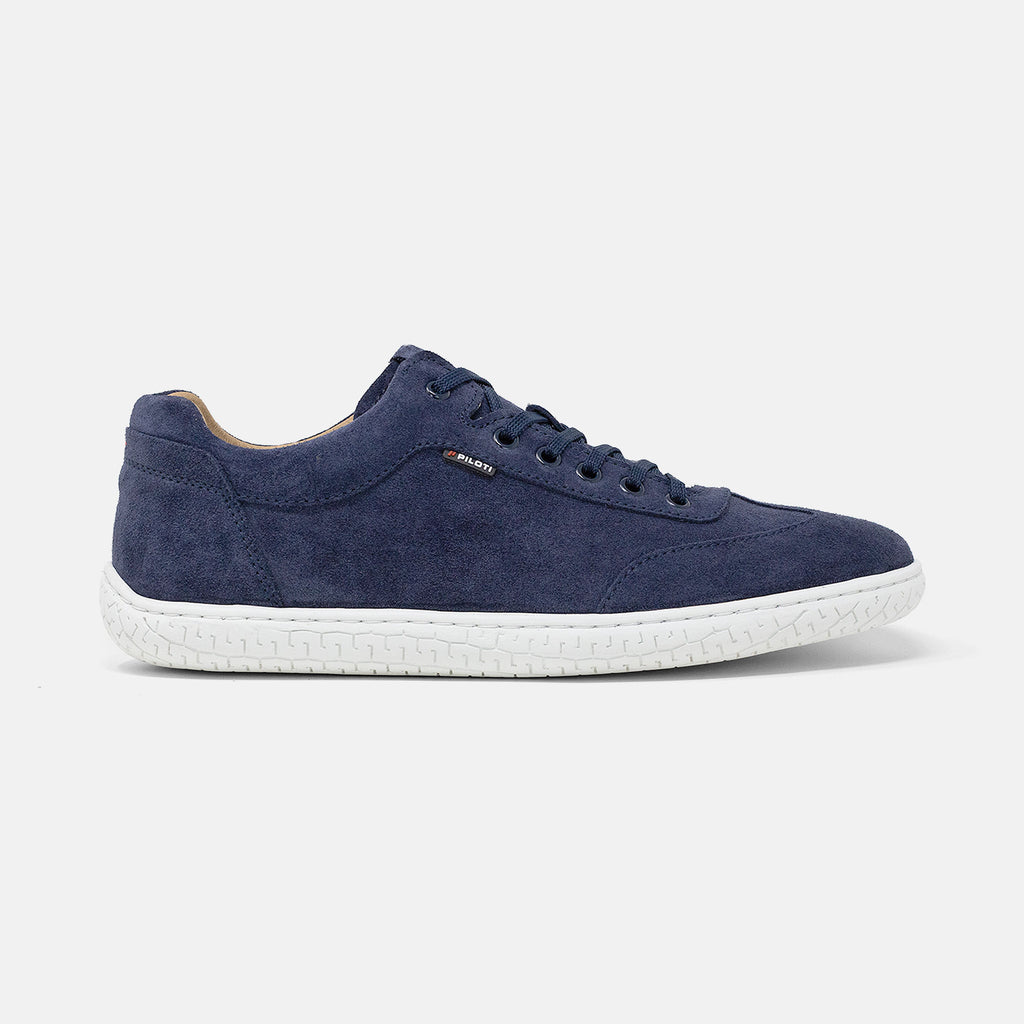 Men's Suede Shift Driving Sneaker - Midnight (White Sole) – Piloti Inc.