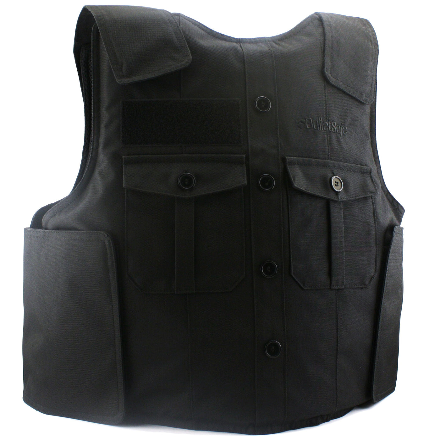 Black Uniform Vest Front Carrier for Law Enforcement by BulletSafe ...