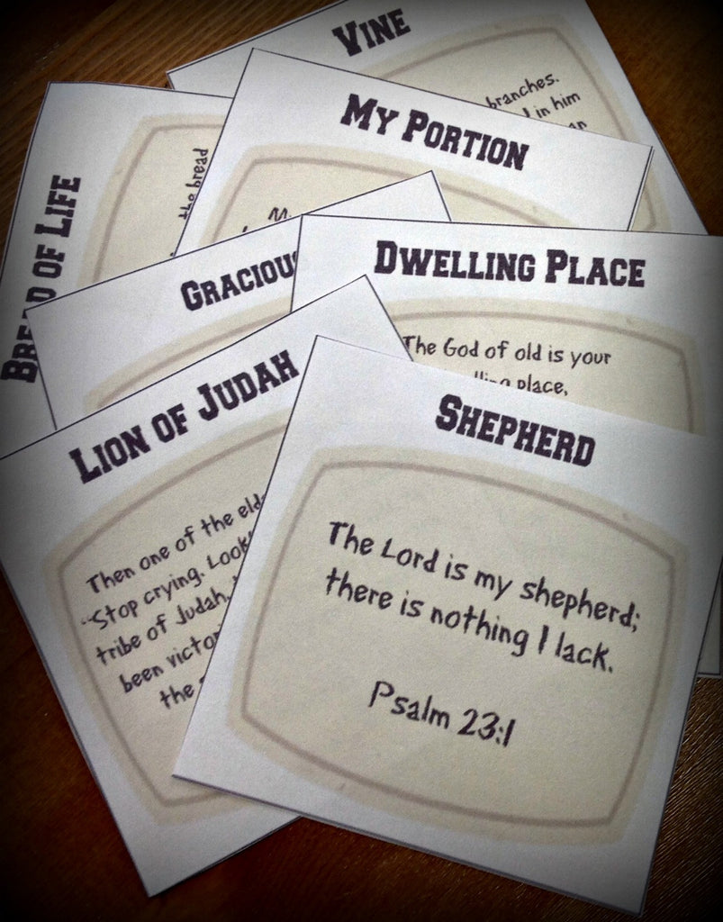 Names and Attributes of God Printable Cards – Arabah Joy Blog