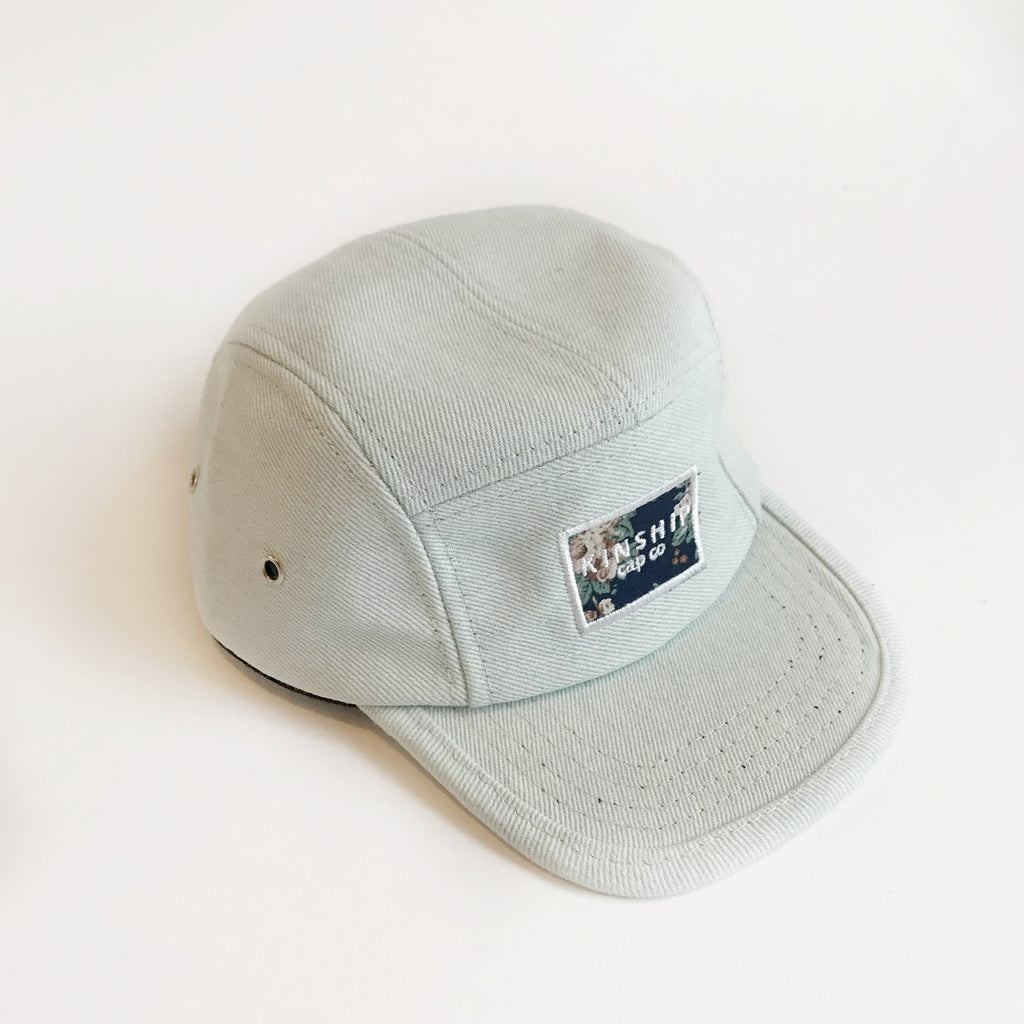 Baby 5-panel hat / Denim – Kinship Cap Co