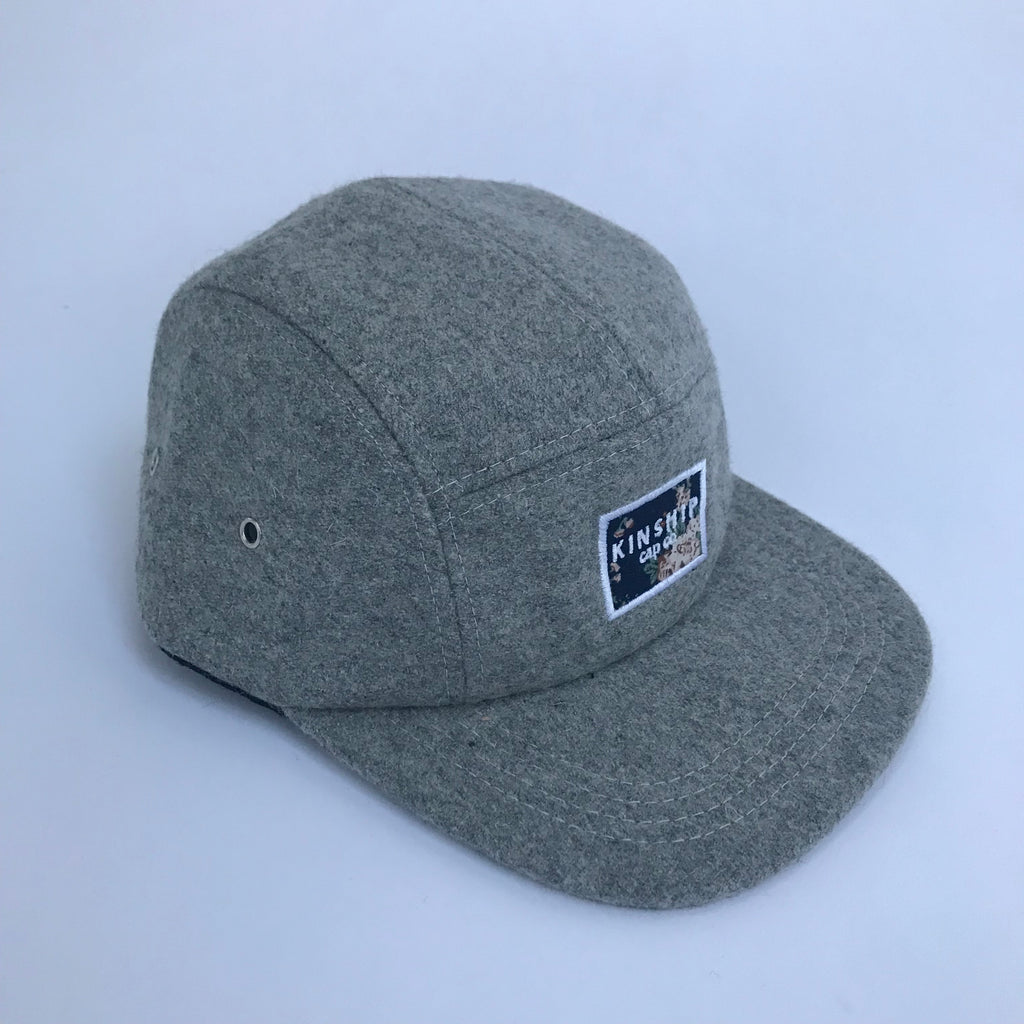 Grey wool 5-panel / toddler – Kinship Cap Co