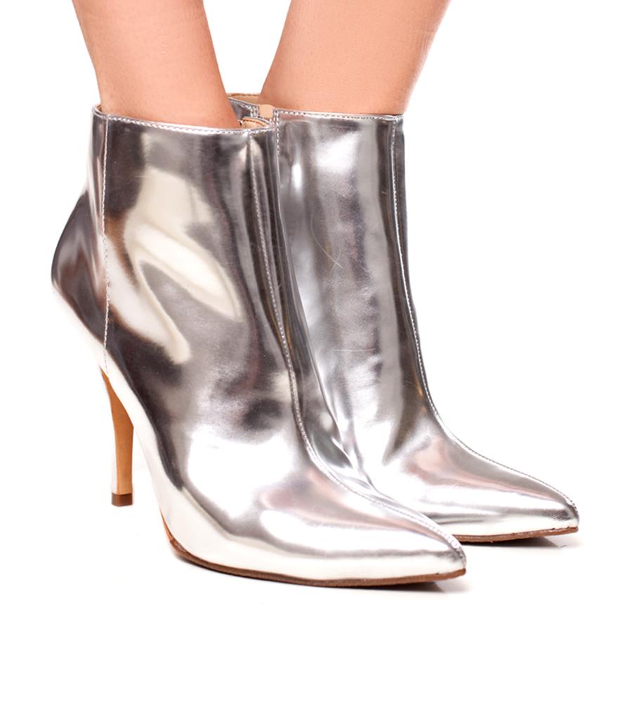 The September - Silver Ankle Boot
