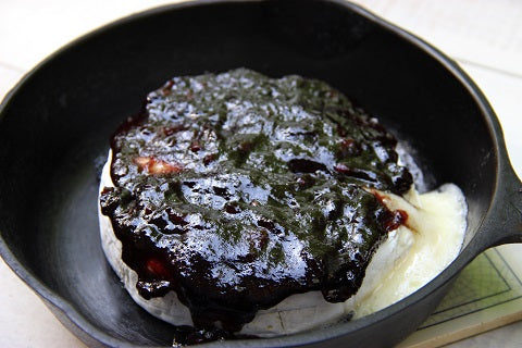 Firehook Crackers with Brie Smothered in Elderberry Ginger Pecan Jam