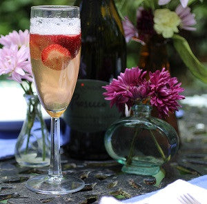 Strawberry Elderflower Champagne