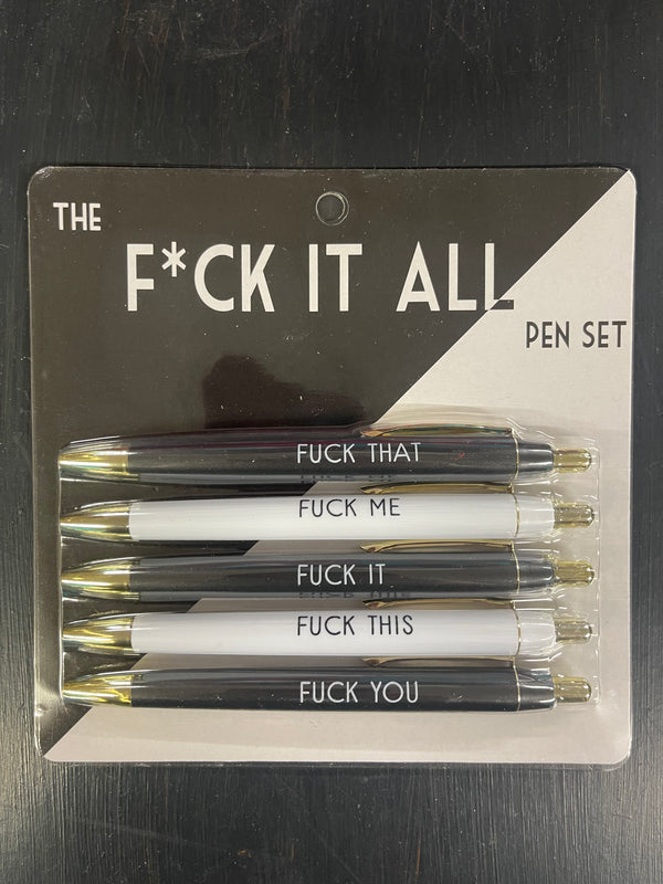 Fresh out of F*cks Pen Set