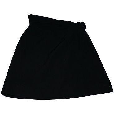 ALAIA Paris Runway skirt 40 8 high waist side buckle gabardine couture