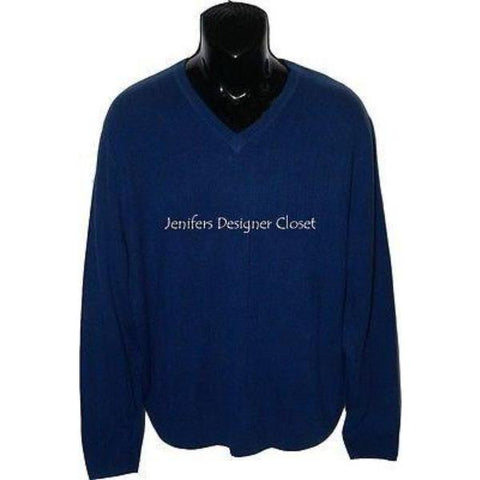 Bobby Jones 100% Merino Wool V-Neck Sweater- Green - Size XL