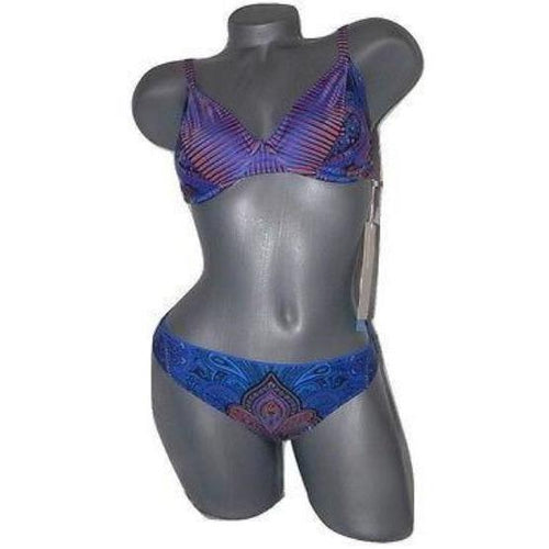 GOTTEX swimsuit bikini 6 D Cup underwire adjustable straps 2pc paisley