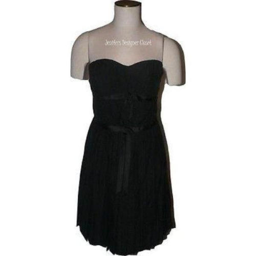 MARC JACOBS cocktail dress 10 strapless formal mini black $890